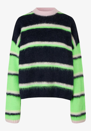 Stine Goya - Lucs Sweater Brushed Knit Multi Stripes
